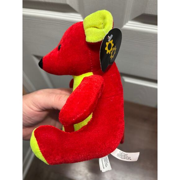 Toy Factory Toy Works Mouse Bright Red Yellow Plush Stuffed Animal 7" NWT - Picture 3 of 8
